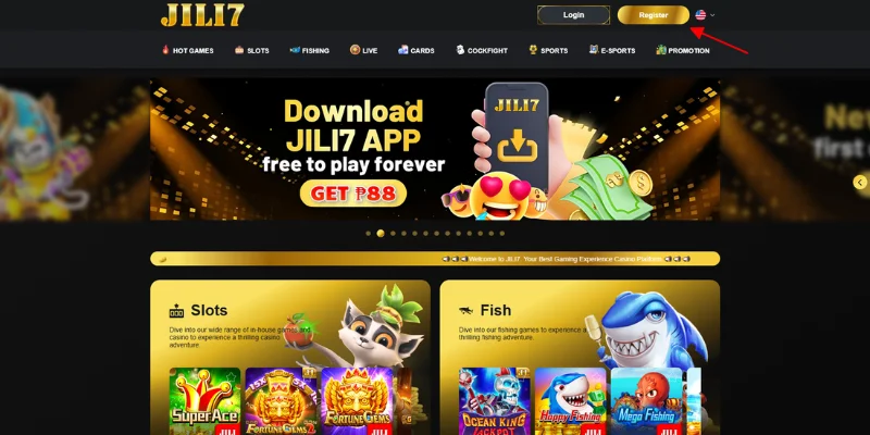 Go to website www-jili7.org.ph, then select the Register button